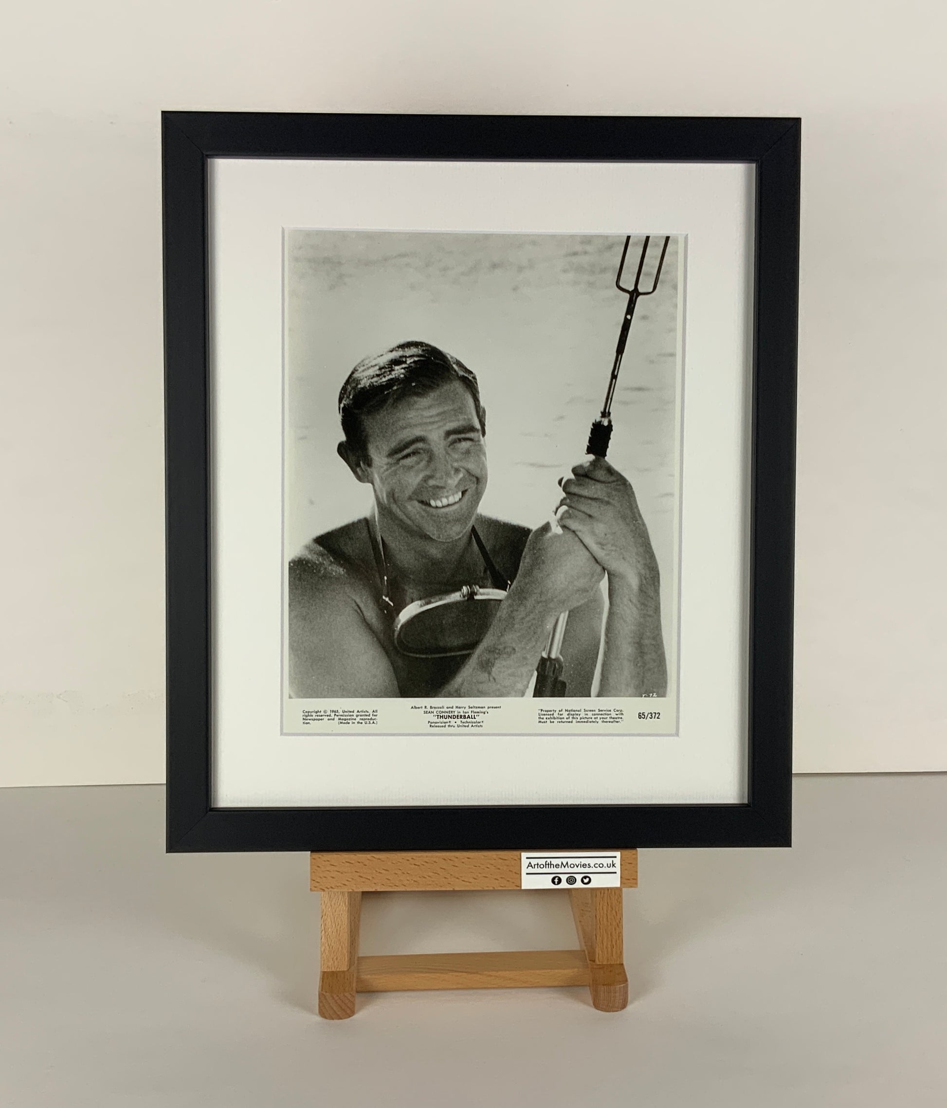 An original 8x10 movie still for the James Bond film Thunderball