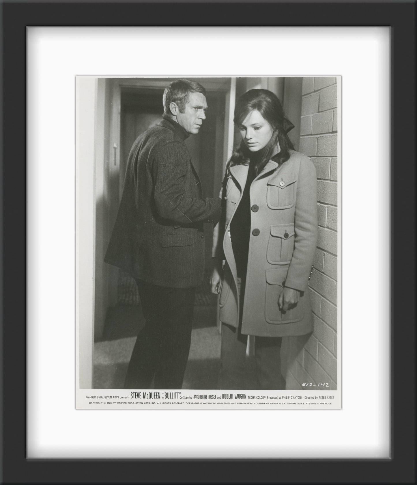 An original 8x10 movie still for the Steve McQueen film Bullitt