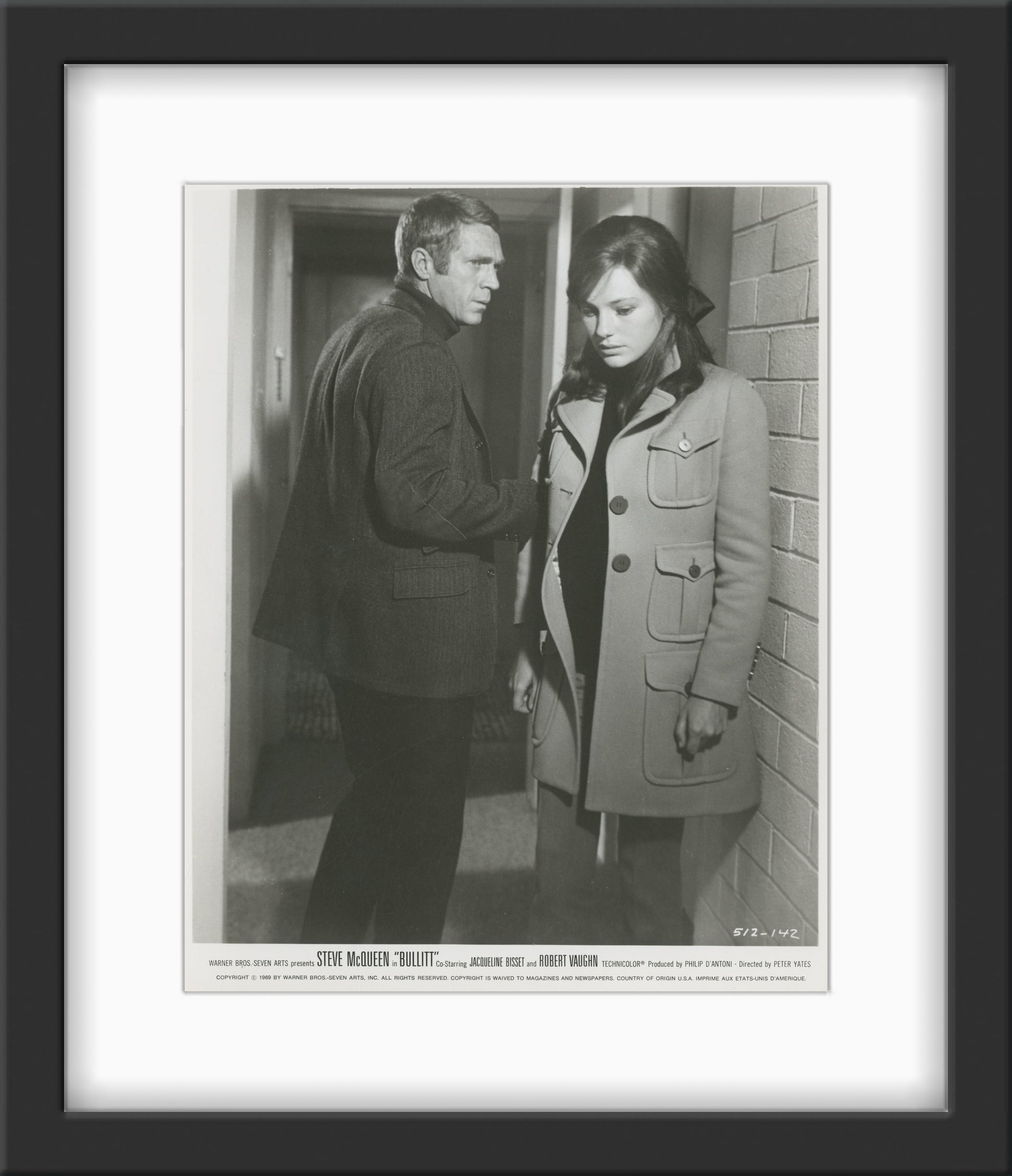 An original 8x10 movie still for the Steve McQueen film Bullitt