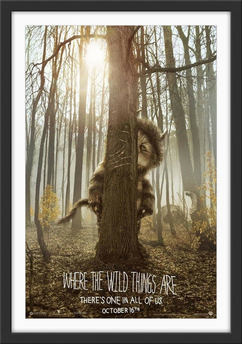 An original movie poster for the Spike Jonze film Where the Wild Things Are