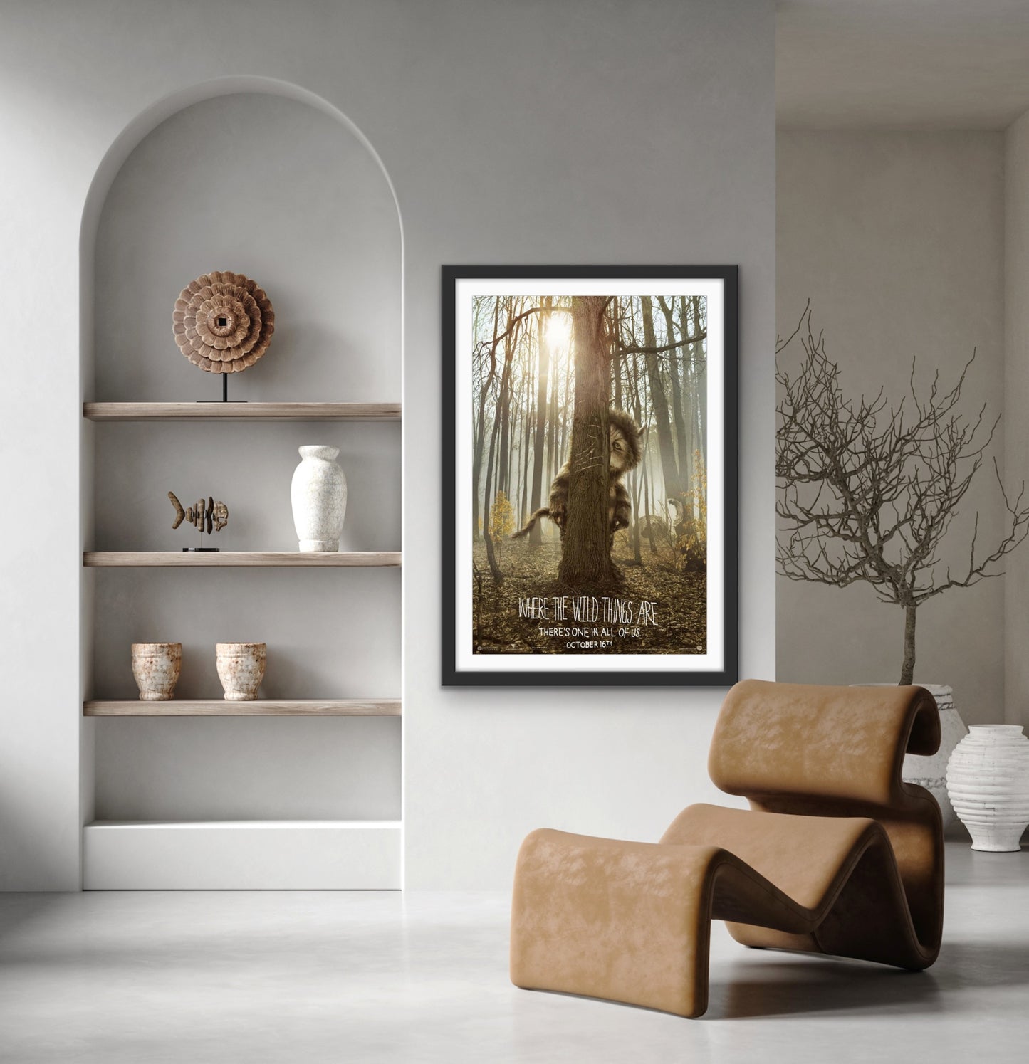 An original movie poster for the Spike Jonze film Where the Wild Things Are