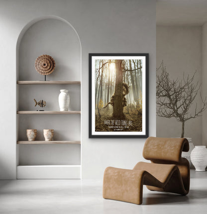 An original movie poster for the Spike Jonze film Where the Wild Things Are