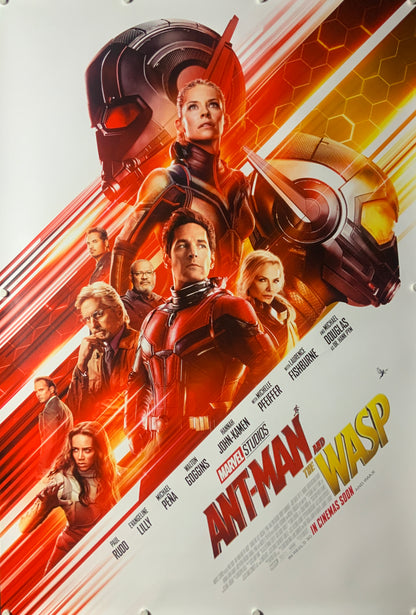 An original movie poster for the Marvel MCU film Ant-Man and the Wasp