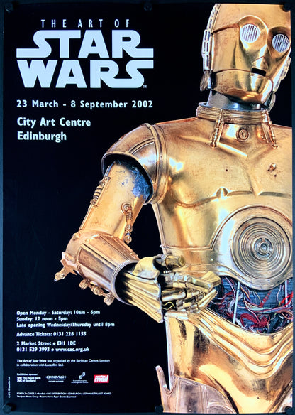 An original exhibition poster for the Edinburgh leg of the Art of Star Wars show