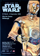 Load image into Gallery viewer, An original exhibition poster for the Edinburgh leg of the Art of Star Wars show