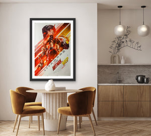 An original movie poster for the Marvel MCU film Ant-Man and the Wasp
