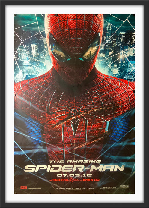 An original movie poster for the film The Amazing Spider-Man