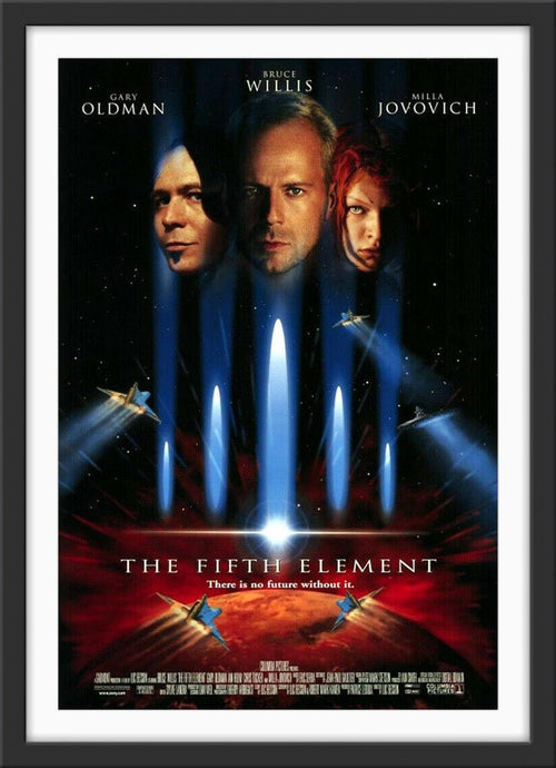 An original movie poster for the film The Fifth Element