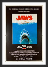 Load image into Gallery viewer, An original movie poster for the Stephen Spielberg film Jaws