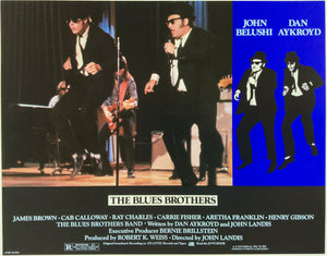 An original 11x14 lobby card for the film The Blues Brothers