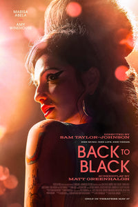 An original movie poster for the Amy Winehouse biopic film Back To Black
