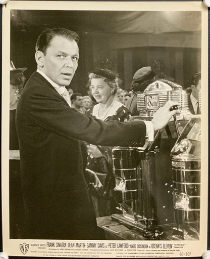 An original 8x10 movie still of Frank Sinatra from the 1960 film Ocean's 11