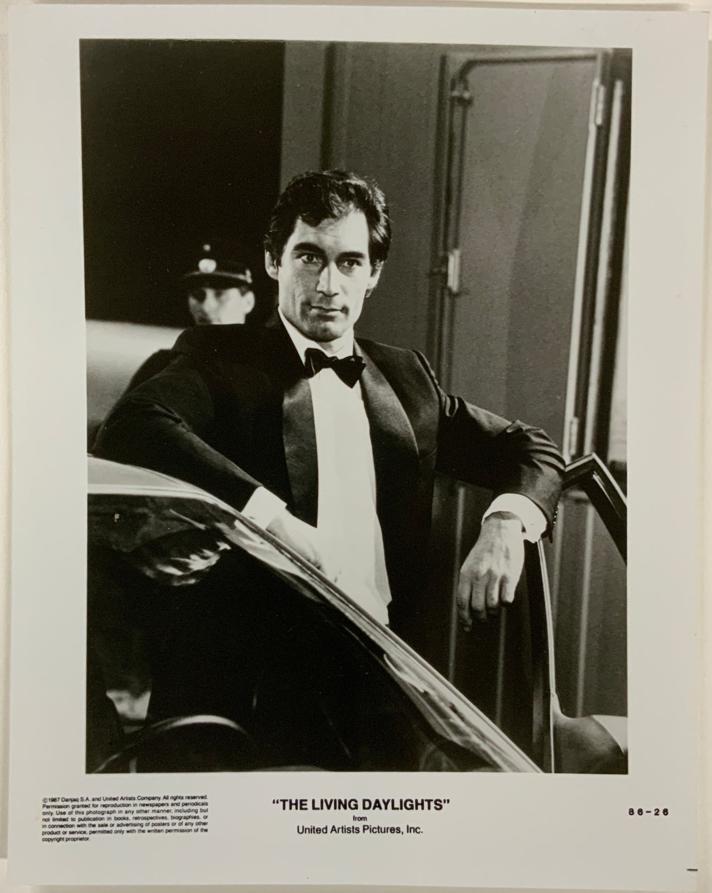An original 8x10 movie still for the James Bond film The Living Daylights