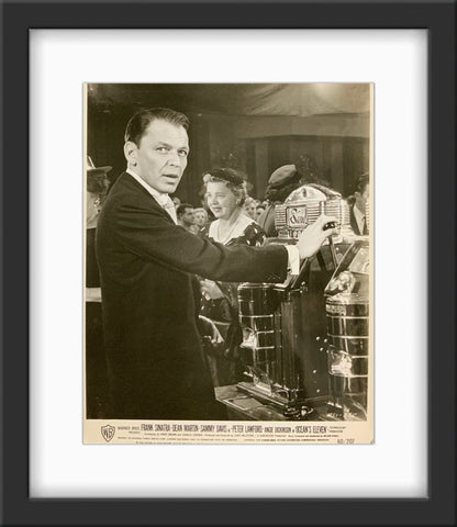 An original 8x10 movie still of Frank Sinatra from the 1960 film Ocean's 11