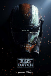 An original Disney+ poster for the Star Wars TV series The Bad Batch
