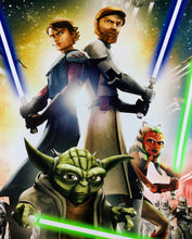 Load image into Gallery viewer, An original movie poster for the animated Star Wars film The Clone Wars