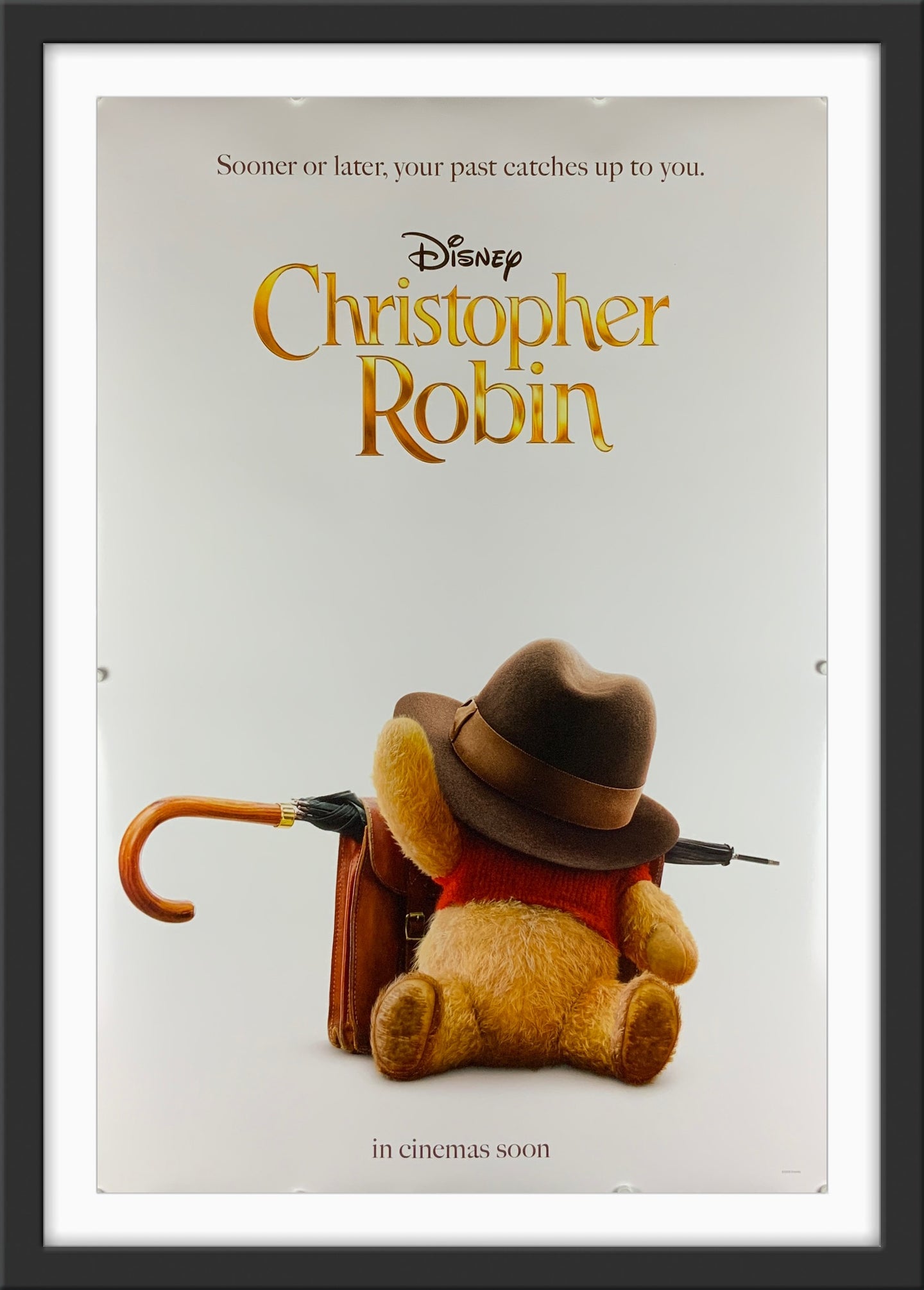 An original movie poster for the Disney film Christopher Robin