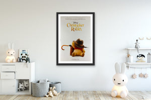 An original movie poster for the Disney film Christopher Robin