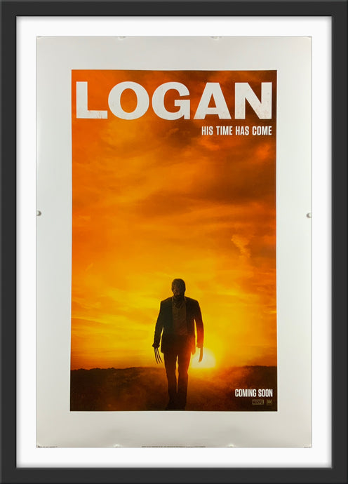 An original movie poster for the Marvel / X-men film Logan