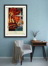 Load image into Gallery viewer, An original movie poster for the film Indiana Jones and the Temple of DoomAn original movie poster for the film Indiana Jones and Temple of Doom