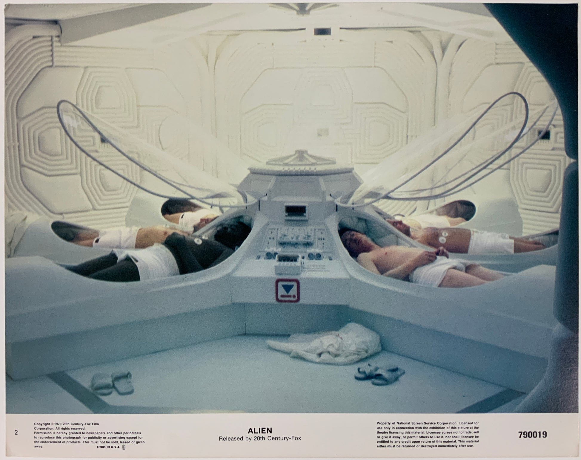 An original lobby card for the film Alien