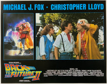 Load image into Gallery viewer, An original 11x14 lobby card for the film Back to the Future 2 / II