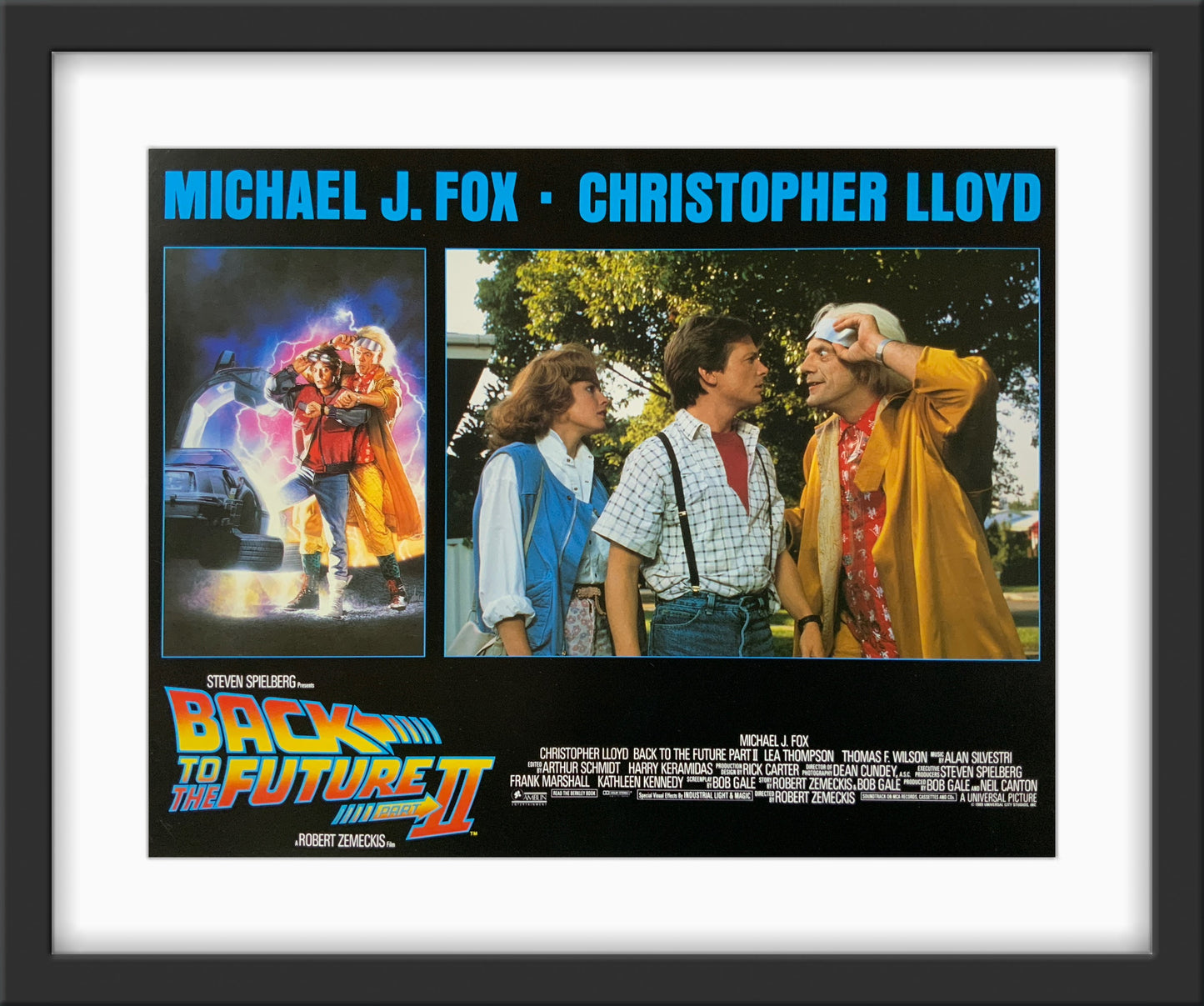 An original 11x14 lobby card for the film Back to the Future 2 / II