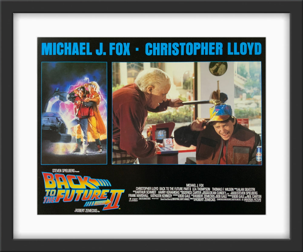 An original 11x14 lobby card for the film Back to the Future 2 / II