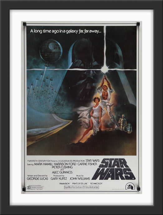 An original Japanese movie poster for the film Star Wars