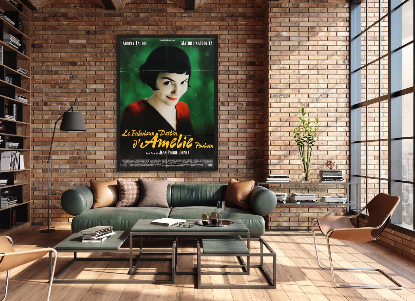 An original French movie poster for the film Amelie