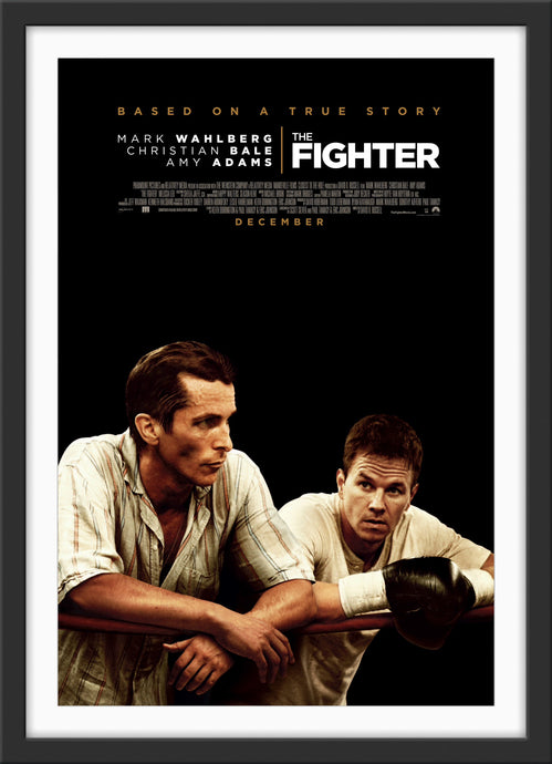 An original movie poster for the film The Fighter