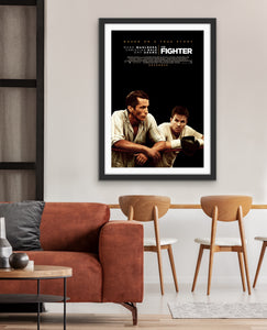 An original movie poster for the film The Fighter