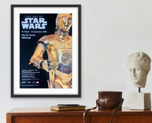 Load image into Gallery viewer, An original exhibition poster for the Edinburgh leg of the Art of Star Wars show