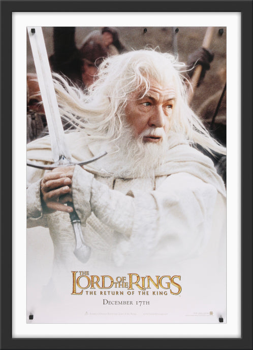 An original movie poster for the Peter Jackson film The Lord of the Rings The Return of the King