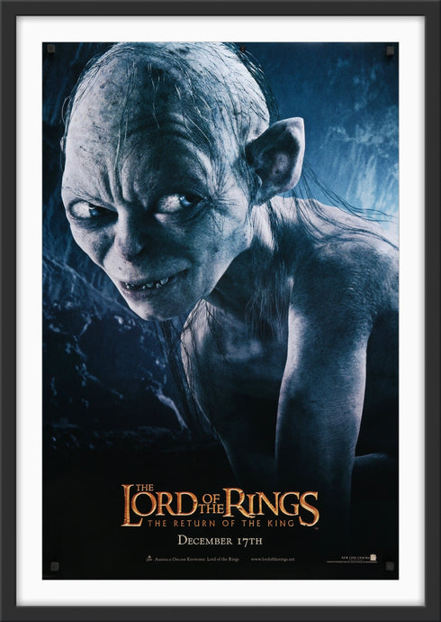 An original movie poster for the Peter Jackson film Lord of the Rings The Return of the King
