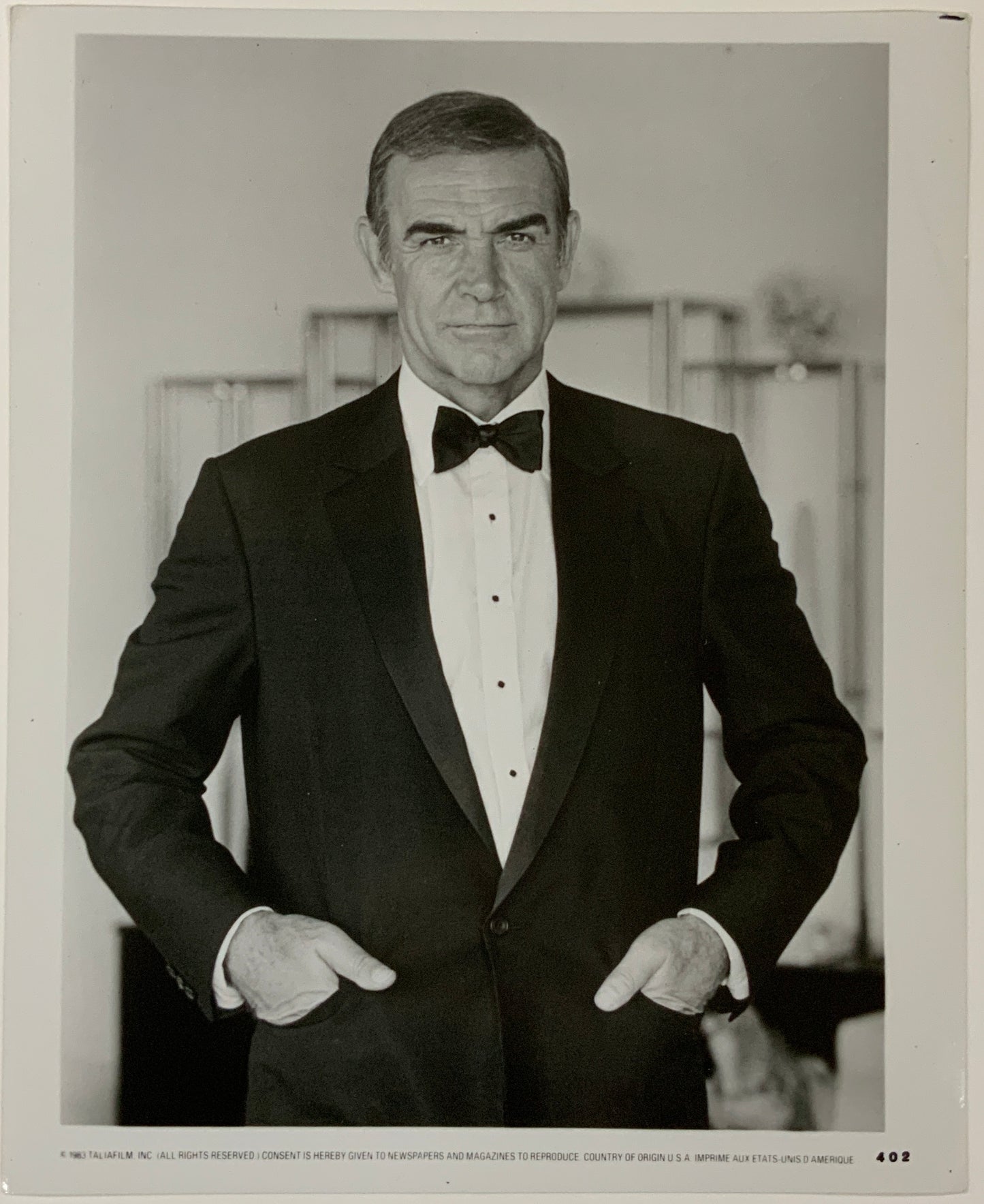 An original 8x10 movie still for the James Bond film Never Say Never Again