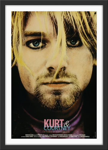 An original movie poster for the Nick Broomfield film Kurt and Courtnet