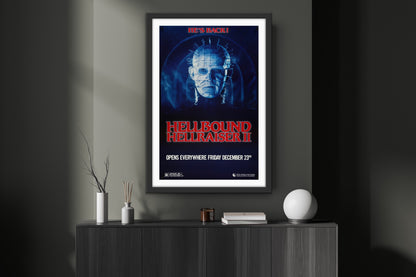 An original movie poster for the horror sequel Hellbound Hellraiser II / 2