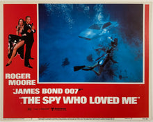 Load image into Gallery viewer, An original 11x14 lobby card for the James Bond film The Spy Who Loved Me