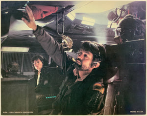 An original 11x14 lobby card for the 1979 sci-fi film Alien