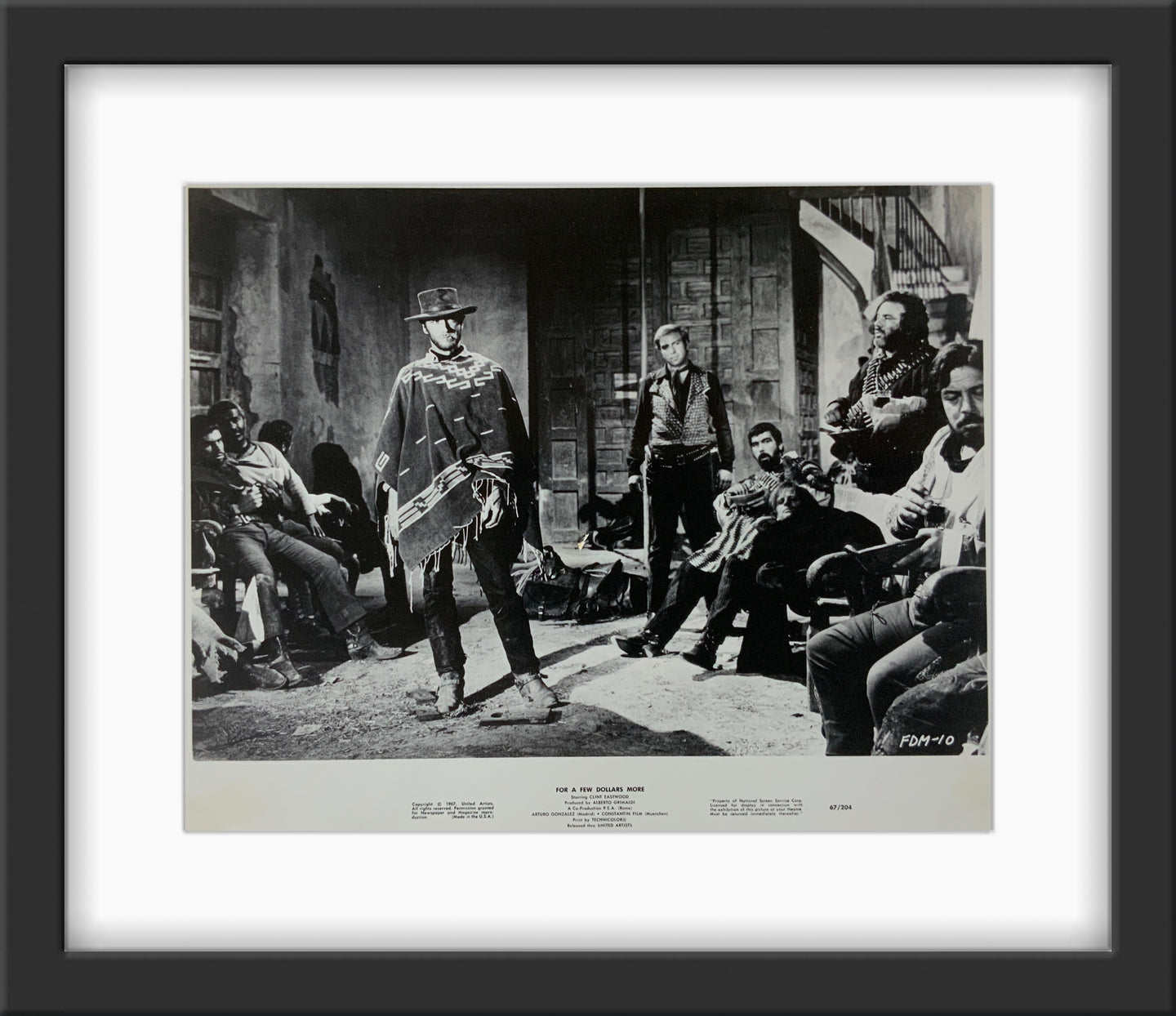 An original 8x10 movie still for the Sergio Leone film For A Few Dollars More