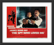 Load image into Gallery viewer, An original 11x14 lobby card for the James Bond film The Spy Who Loved Me