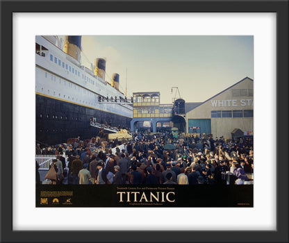 An original 11x14 lobby card for the James Cameron film Titanic