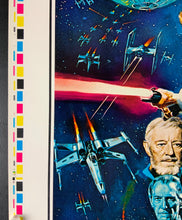 Load image into Gallery viewer, An original Style C printer&#39;s proof movie poster for the George Lucas film Star Wars with art by Tom Chantrell