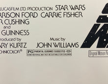 Load image into Gallery viewer, An original Style C printer&#39;s proof movie poster for the George Lucas film Star Wars with art by Tom Chantrell