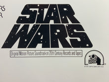 Load image into Gallery viewer, An original Style C printer&#39;s proof movie poster for the George Lucas film Star Wars with art by Tom Chantrell