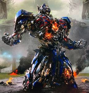 An original movie poster for the film Transformers Age of Extinction