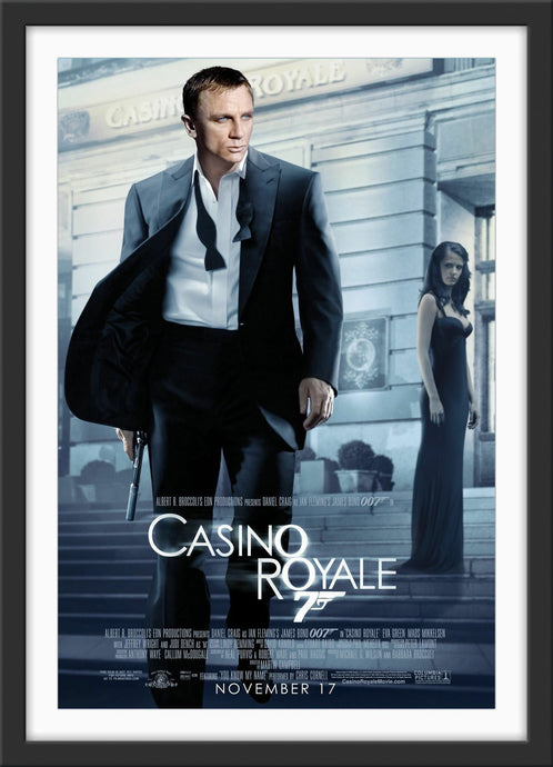 An original movie poster for the James Bond film Casino Royale