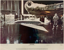 Load image into Gallery viewer, An original and framed 11x14 lobby card for the film Star Wars / Episode 4 / IV / A New Hope