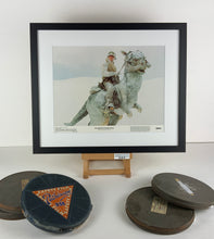 Load image into Gallery viewer, An original and framed 11x14 lobby card for the Star Wars film The Empire Strikes Back